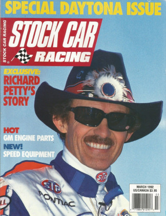 STOCK CAR RACING 1992 MAR - Stafford Crash, Mason, Pett, '55 Chevy, Squier